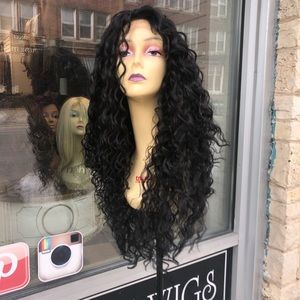 long curly Freepart Curly Lace Wig 2020
